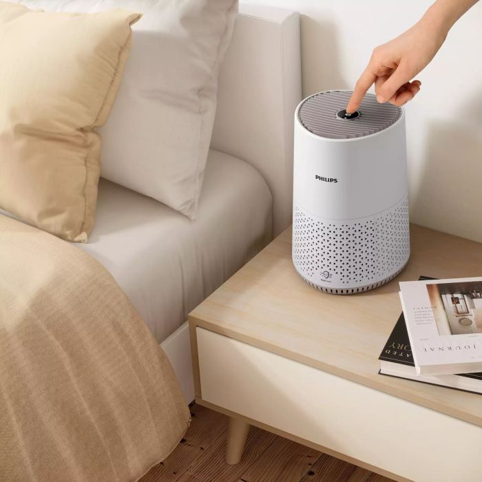 Очищувач повітря Philips Series 600i, 40м2, 170м3/год, дисплей, HEPA фільтр, Wi-Fi, 3 режими, білий
