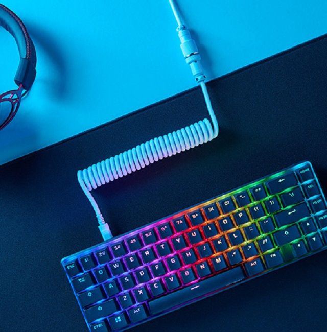 Кабель заряджання/синхронізації HyperX USB-A > USB-C, спіральний, 1.37м, сірий