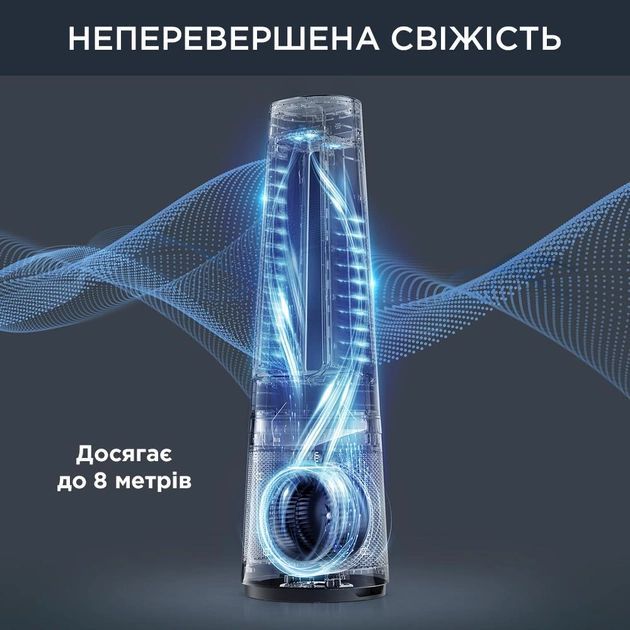 Очищувач повітря Rowenta вен-тор+об-вач Eclipse 3IN1, 35м2, 107м3/год, пульт ДК, дисплей, HEPA фільтр, 12 рів. шв-сті, білий