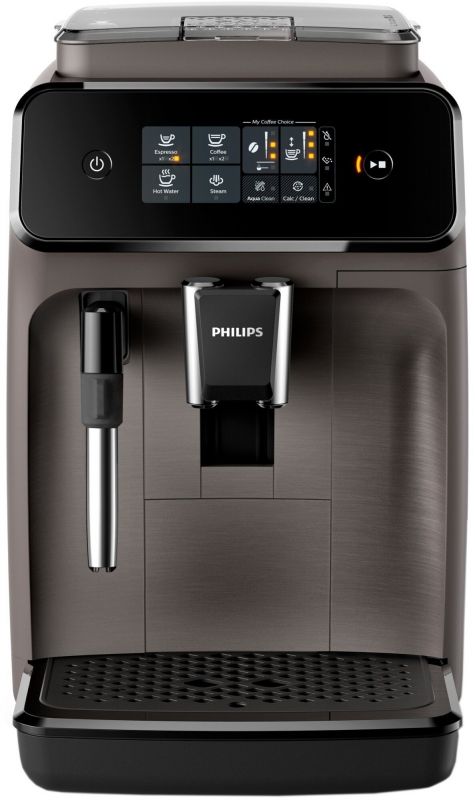 Кавомашина Philips Series 1200 1.8л, зерно, ручний капучинатор, авторецептів - 2, чорний