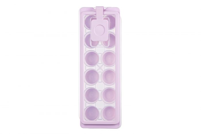 Форма для льоду з кришкою Ardesto Fresh Cylinder, 27х9.5х3.8см, силікон, пластик, ліловий