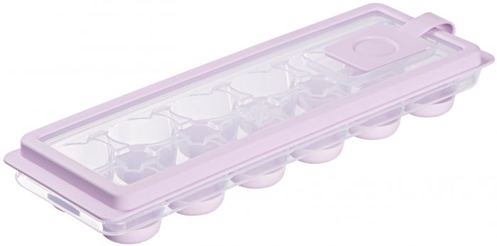 Форма для льоду з кришкою Ardesto Fresh Cylinder, 27х9.5х3.8см, силікон, пластик, ліловий