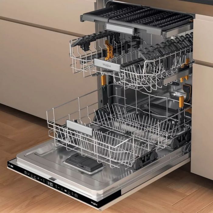 Посудомийна машина Whirlpool вбудована, 15компл., A+++, 60см, дисплей, 3й кошик, білий