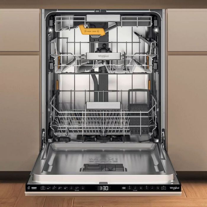 Посудомийна машина Whirlpool вбудована, 14компл., A+++, 60см, дисплей, 3й кошик, білий