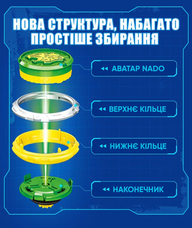 Дзиґа Infinity Nado VI Starter Pack Сліпучий Леопард (Lighting Leopard)