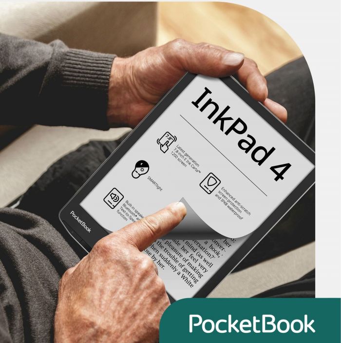 Електронна книга PocketBook 743G InkPad 4, Stardust Silver