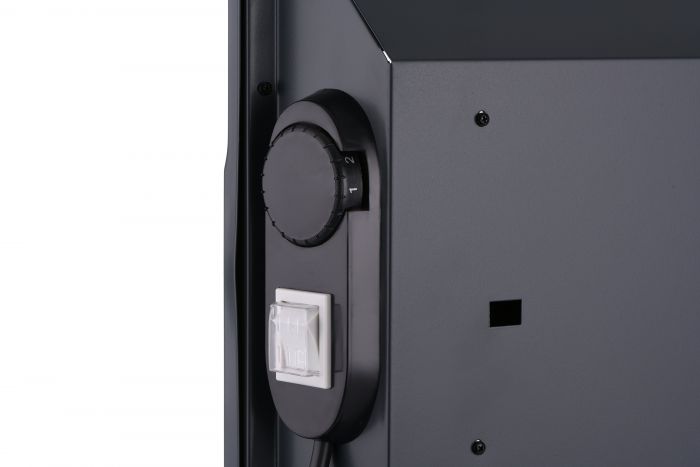 Конвектор електричний ARDESTO CH-2000MCA, 2000 Вт, 20 м2, закритий нагрів. елемент, IP24, мех. керування, антрацит матовий