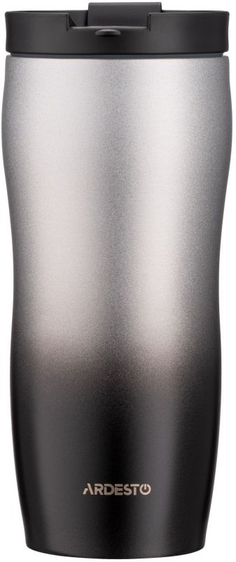 Термокухоль Ardesto Metallic, 450мл, нержавіюча сталь, чорний