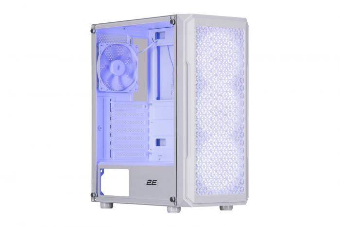 Корпус 2E GAMING Hexagon G338W без БЖ 2xUSB3.0, 1xUSBType-C, 3x120мм ARGB, 1x120мм, VGA 330мм, LCS ready, HUB, TG Side Panel, ATX, білий