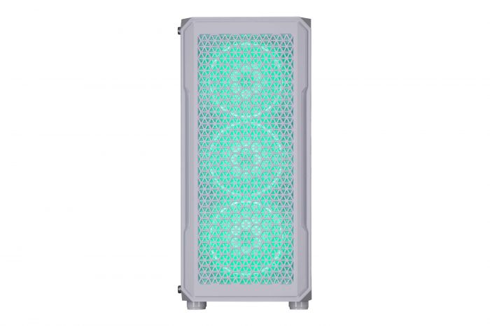 Корпус 2E GAMING Hexagon G338W без БЖ 2xUSB3.0, 1xUSBType-C, 3x120мм ARGB, 1x120мм, VGA 330мм, LCS ready, HUB, TG Side Panel, ATX, білий