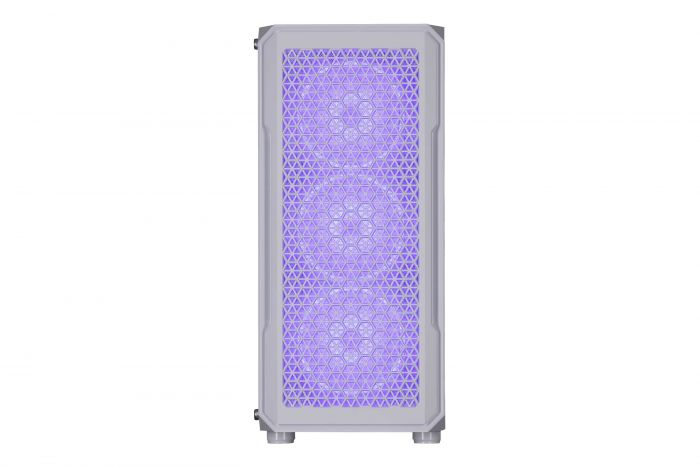 Корпус 2E GAMING Hexagon G338W без БЖ 2xUSB3.0, 1xUSBType-C, 3x120мм ARGB, 1x120мм, VGA 330мм, LCS ready, HUB, TG Side Panel, ATX, білий
