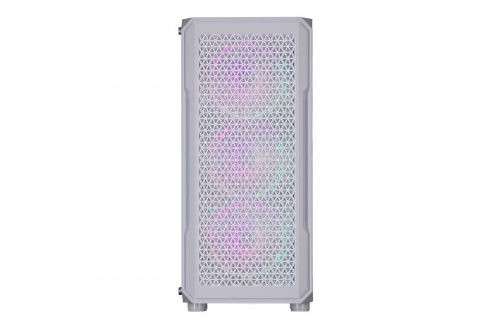 Корпус 2E GAMING Hexagon G338W без БЖ 2xUSB3.0, 1xUSBType-C, 3x120мм ARGB, 1x120мм, VGA 330мм, LCS ready, HUB, TG Side Panel, ATX, білий
