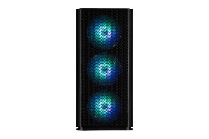 Корпус 2E GAMING Vertex GI01B без БЖ 2xUSB3.0, 1xUSBType-C, 3x140мм ARGB, 1x120мм ARGB, VGA 380мм, LCS ready, контролер з пультом, TG Side Panel, EATX, чорний