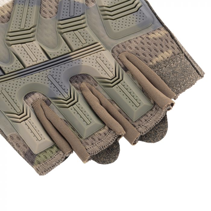 Рукавички тактичні 2E, безпалі, L, камуфляж