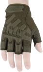 Рукавички тактичні 2E, безпалі, M, зелені