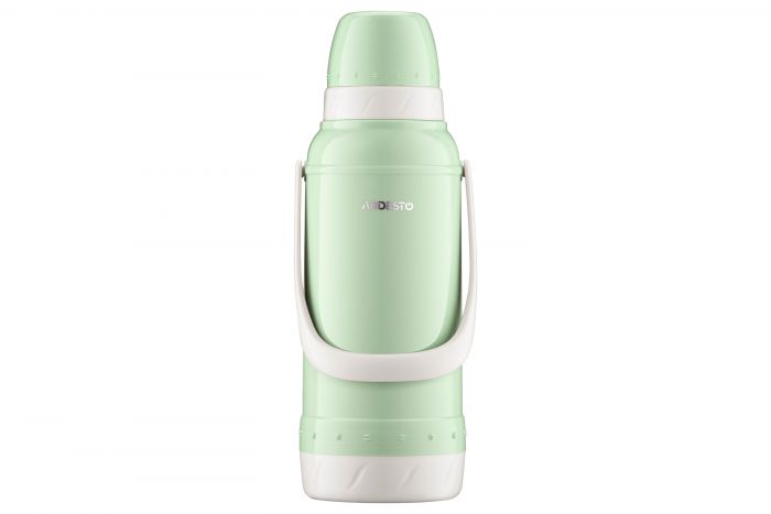Термос Ardesto Gemini Gourmet, 2000мл, пластик, боросилікатне скло, зелений