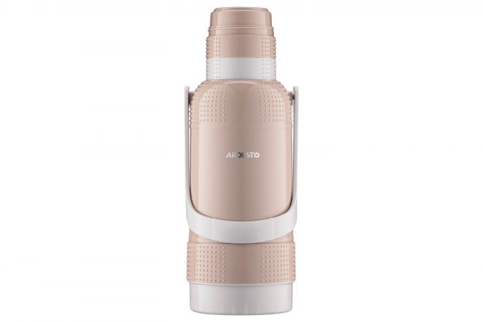 Термос Ardesto Gemini Gourmet, 3200мл, пластик, боросилікатне скло, коричневий