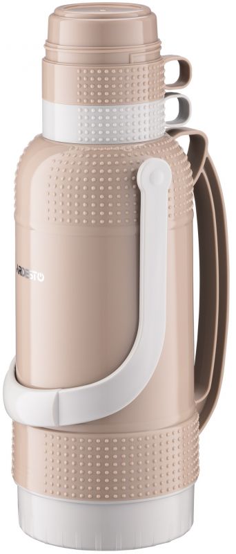 Термос Ardesto Gemini Gourmet, 3200мл, пластик, боросилікатне скло, коричневий