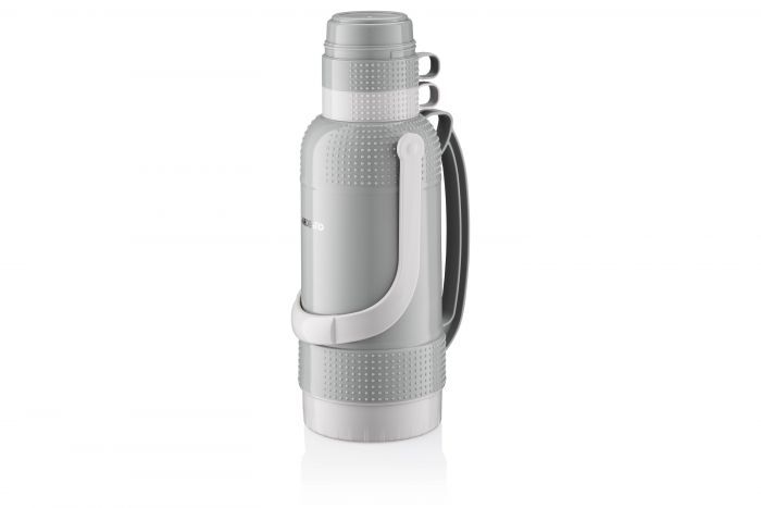 Термос Ardesto Gemini Gourmet, 3200мл, пластик, боросилікатне скло, сірий