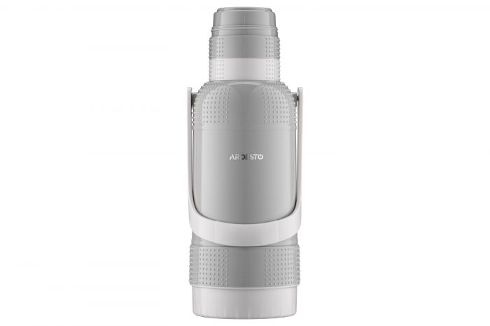 Термос Ardesto Gemini Gourmet, 3200мл, пластик, боросилікатне скло, сірий
