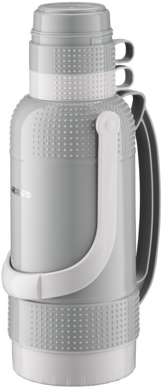 Термос Ardesto Gemini Gourmet, 3200мл, пластик, боросилікатне скло, сірий