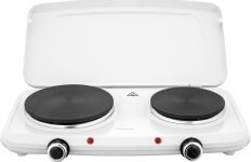 Плитка настільна Sencor електрична, комфорок - 2на 2.5кВт, 15 і 18 см, керування - мех., білий