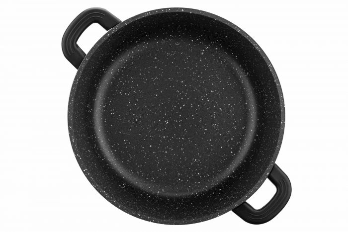 Каструля зі скляною кришкою Ardesto Gemini Anzio, 4.4л, алюміній, чорний