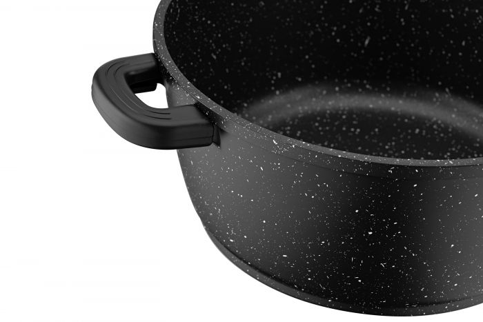 Каструля зі скляною кришкою Ardesto Gemini Anzio, 4.4л, алюміній, чорний