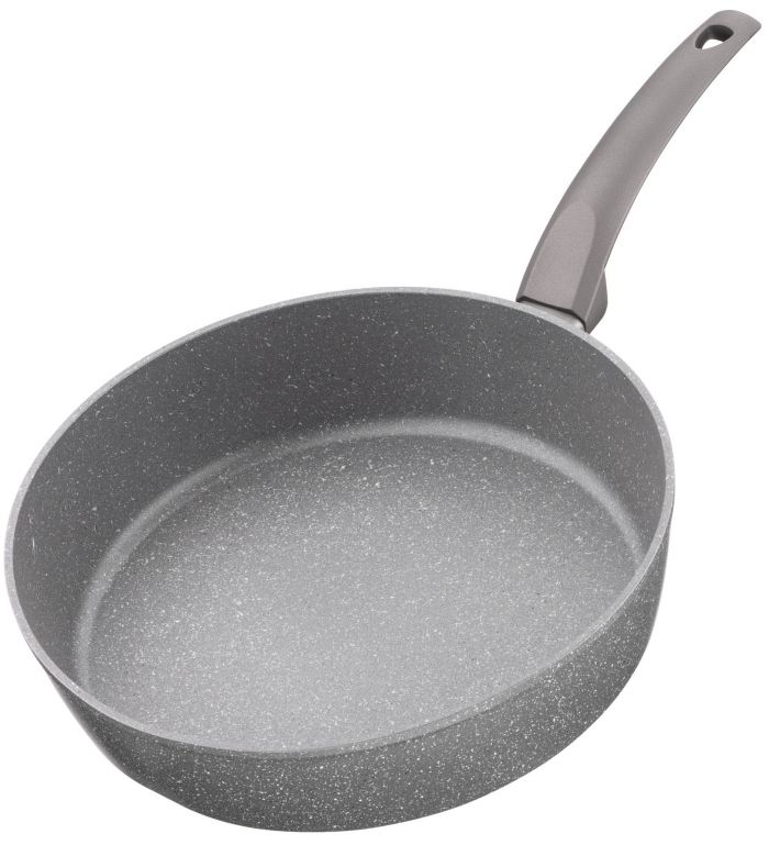 Сковорода глибока з кришкою Ardesto Gemini Gourmet Apulia, 28см, алюміній, сірий