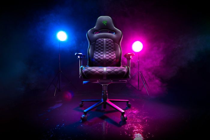 Крісло Razer Enki ПУ шкіра, 4D-Armrests, чорно-зелений