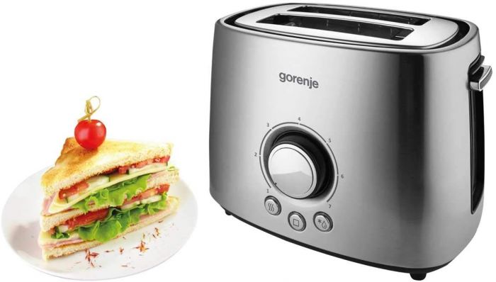 Тостер Gorenje 1000Вт, метал
