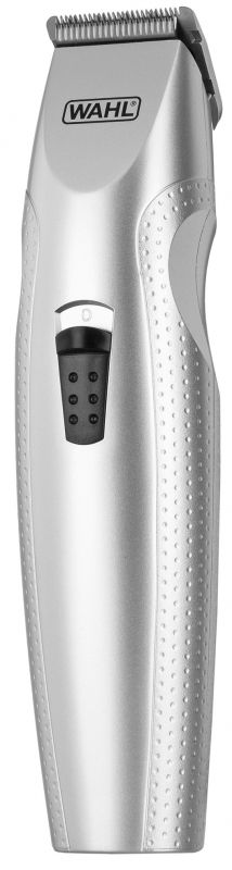 Тример WAHL Mustache & Beard, для бороди і вусів, ААx3, роторний мотор, насадок-4, тример для носа, підставка, сталь, сірий