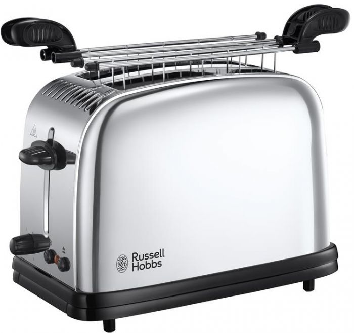Тостер Russell Hobbs Chester 1200Вт, метал, сріблястий
