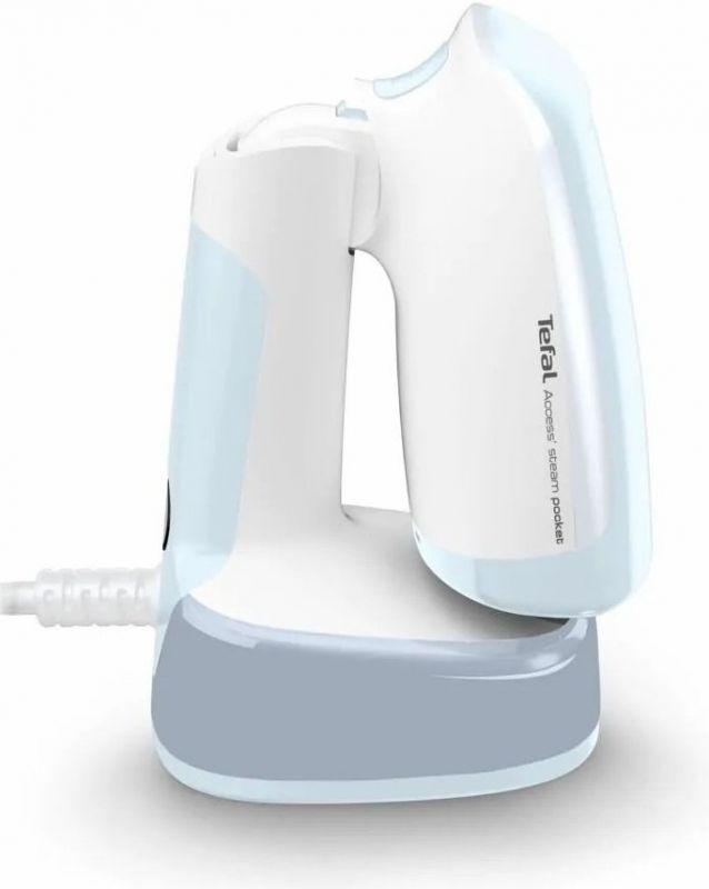 Відпарювач Tefal компактний Access Steam Pocket, 1300Вт, постійна пара - 20гр, біло-блакитний