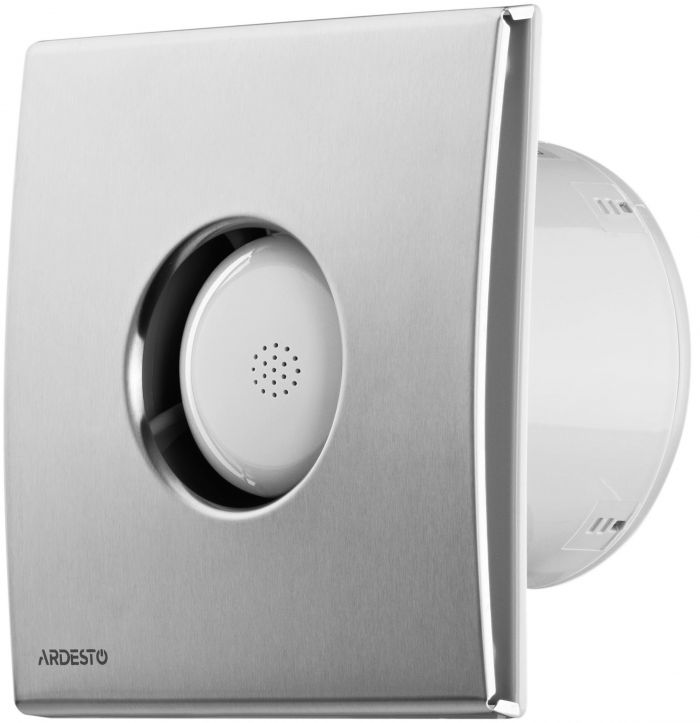 Витяжний вентилятор Ardesto 25 Вт, 210 м3/г, 1650 об./хв., 35 дБ, сріблястий