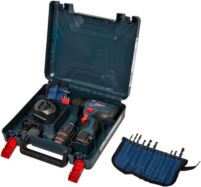 Шурупокрут-дриль акумуляторний Bosch GSR 120-LI 12В 2х2А·год 14·30Нм 0-400·0-1500об·хв 2.5кг