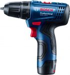 Шурупокрут-дриль акумуляторний Bosch GSR 120-LI 12В 2х2А·год 14·30Нм 0-400·0-1500об·хв 2.5кг