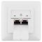 Настінна розетка 2E CАТ 5e FTP, 2xRJ45, 8P8C, для прихованої проводки