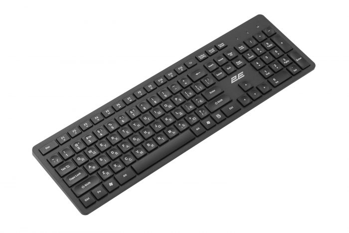 Комплект клавіатура та миша 2E MK420 WL, EN/UK, чорний