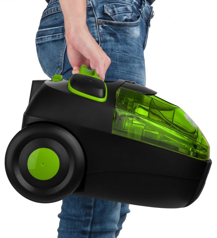 Пилосос Sencor контейнерний Allegro, 890Вт, конт пил -1.5л, НЕРА, чорно-зелений