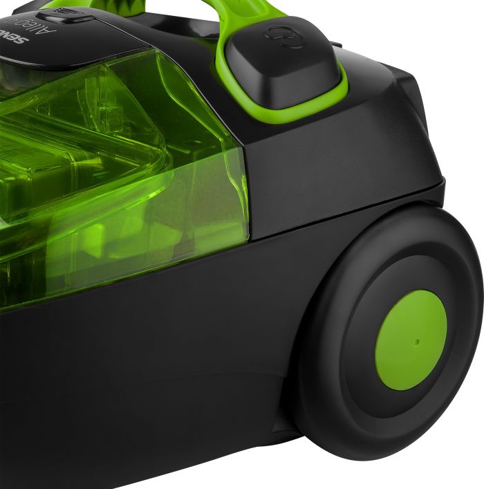 Пилосос Sencor контейнерний Allegro, 890Вт, конт пил -1.5л, НЕРА, чорно-зелений