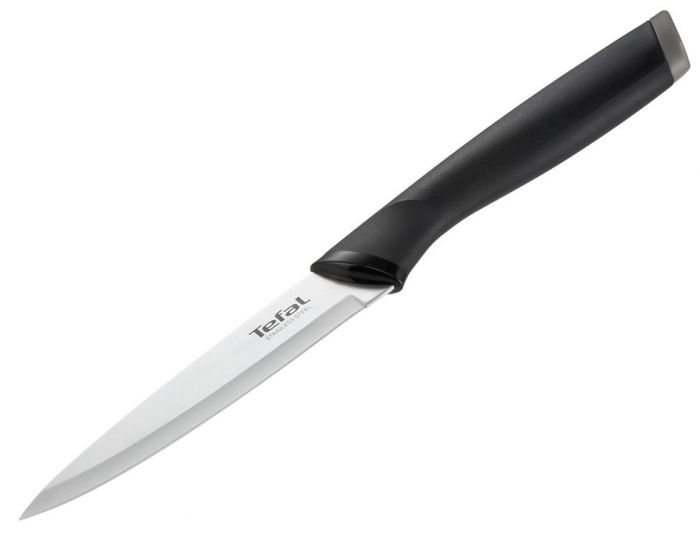Набір ножів Tefal Comfort, з дерев’яною підставкою, 5шт. нержавіюча сталь, пластик, дерево, чорний