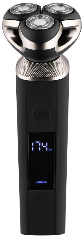 Бритва електр. Ardesto роторна SHRR-B8WDR, 8Вт,  бритв.головок-3, Li-Ion, сух.+волог., чорний