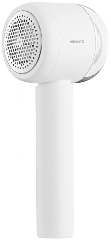 Машинка для видалення катишків Ardesto, 8500 обертів на хв, велика площа лез, 90 хв. роботи на одному заряді, USB-C > USB-A, білий