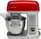 Кухонна машина Gorenje 1000Вт, чаша-метал, корпус-метал, насадок-7, сріблясто-червоний