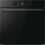 Духова шафа Gorenje електрична, 77л, A+, пара, дисплей, піроліз, чорний