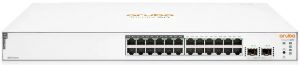 Комутатор HPE Aruba Instant On 1830 24xGE, PoE Class 4 195W (ports 1-12), 2xSFP ports, LT Warranty