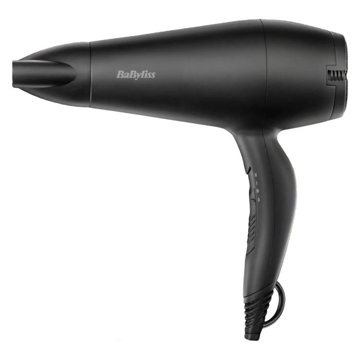 Фен Babyliss, 2000Вт, 2 режими, іонізація, хол. обдув, 2 насадки, чорний