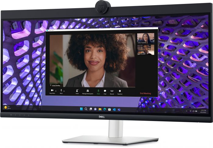 Монітор DELL 34" P3424WEB HDMI, DP, USB-C, RJ-45, MM, IPS, 3440x1440, 21:9, sRGB 99%, CURVED, HAS, Cam