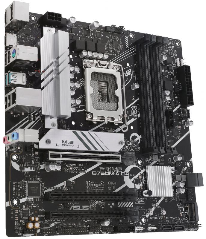 Материнcька плата ASUS PRIME B760M-A D4-CSM s1700 B760 4xDDR4 M.2 HDMI DP mATX CSM
